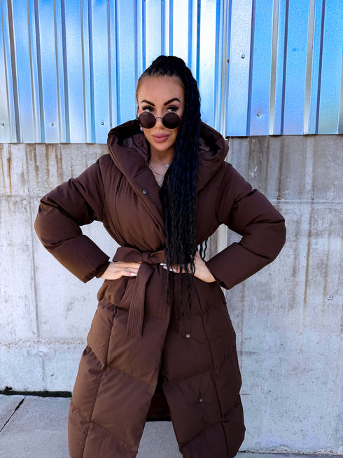 Choco Long Hooded Jacket "BEST CHOICE" FC85